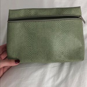 Clinique Green Makeup Pouch